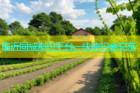 临沂同城炮约平台，快速约会交友