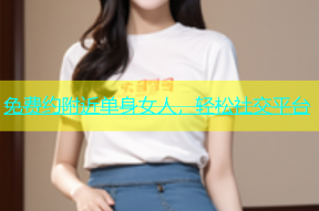 免费约附近单身女人，轻松社交平台