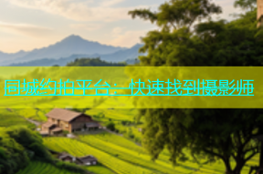同城约拍平台：快速找到摄影师