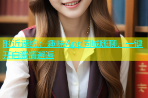 附近速约：趣味App同城嗨聊，一键开启激情邂逅