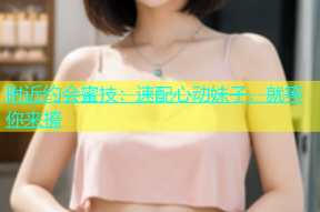 附近约会蜜技：速配心动妹子，就等你来撩