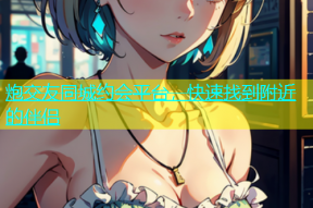 炮交友同城约会平台，快速找到附近的伴侣
